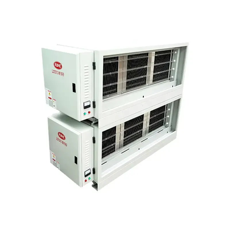 Fume Removal Rate Commercial Kitchen Electrostatic Precipitator for Air Extractor DGRH-K-21000