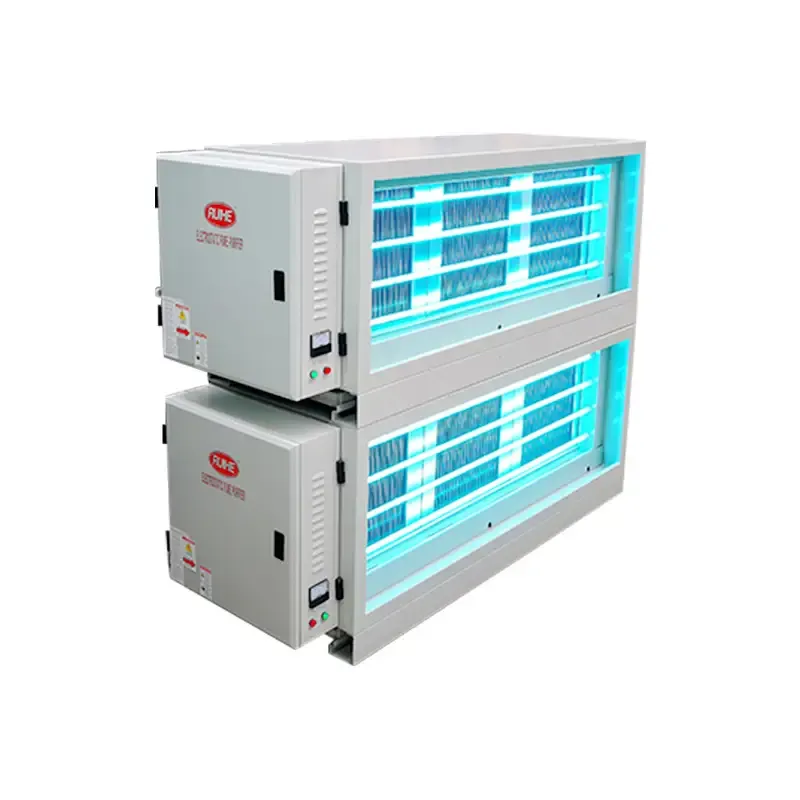 Fume Removal Rate Commercial Kitchen Electrostatic Precipitator for Air Extractor DGRH-K-21000