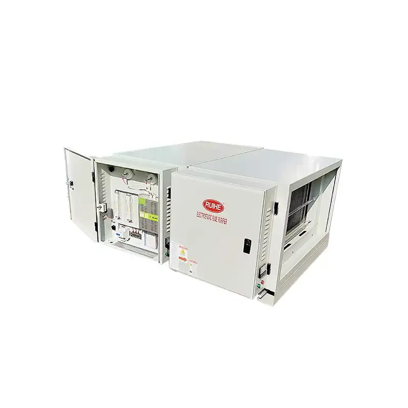 Smoke Removal Rate RuiHe ESP Kitchen Lampblack Collecting DGRH-K-2-7000 Double Pass