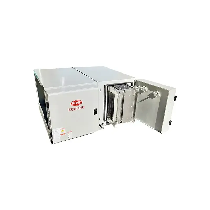 Smoke Removal Rate RuiHe ESP Kitchen Lampblack Collecting DGRH-K-2-7000 Double Pass