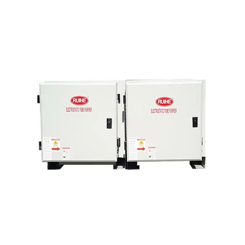 Smoke Removal Rate RuiHe ESP Kitchen Lampblack Collecting DGRH-K-2-7000 Double Pass