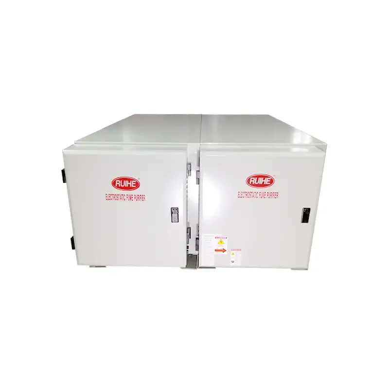 High Quality Commercial Kitchen Electrostatic Precipitator (ESP) DGRH-K-2-10500 Double pass