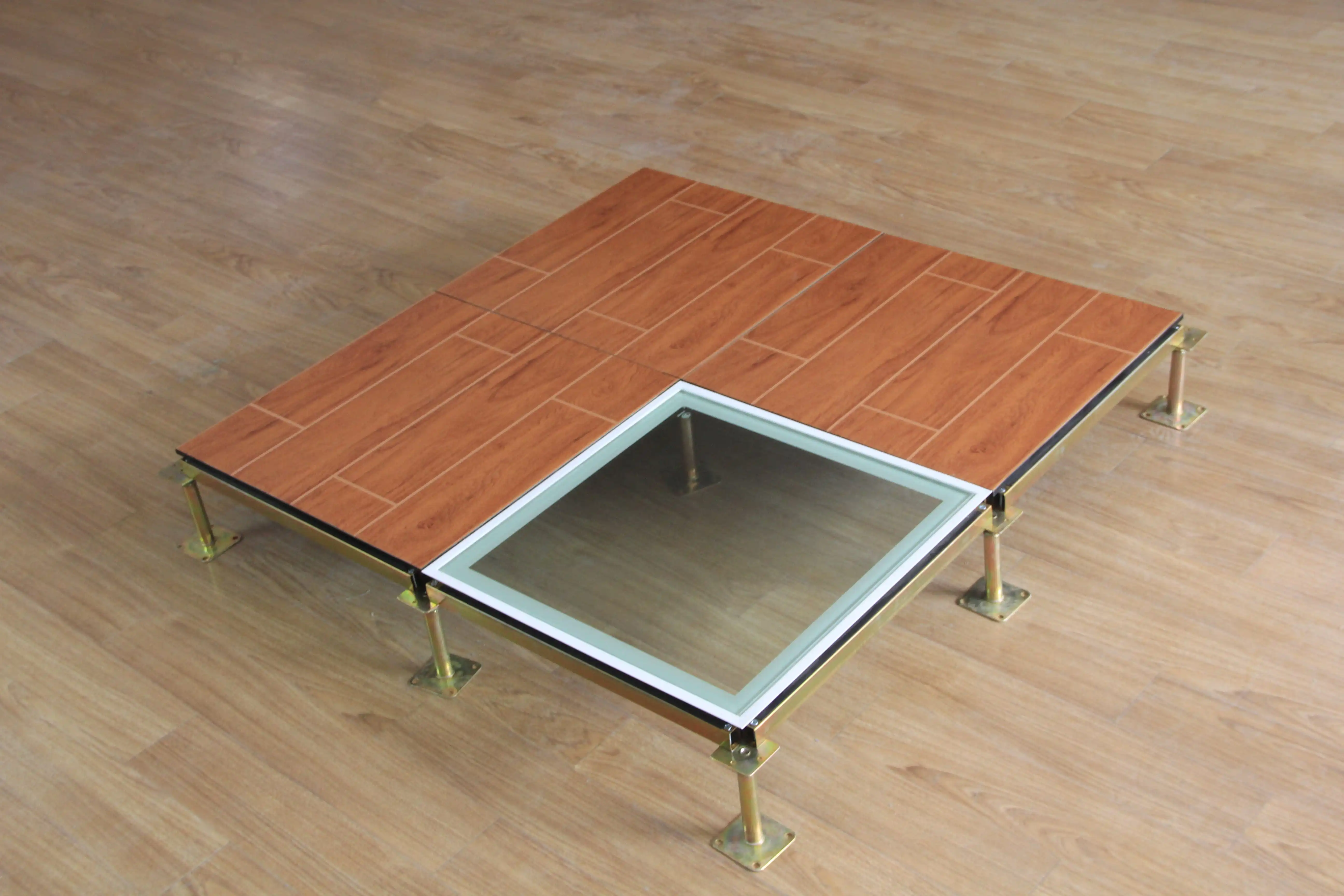 PVC wood grain antistatic flooring