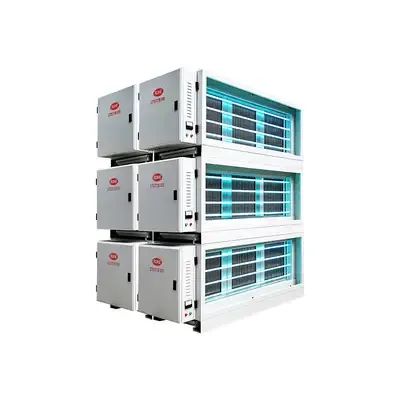 Fume Removal rate ESP Oil Fume Machine For Commercial Kitchen DGRH-K-2-31500 Double Pass