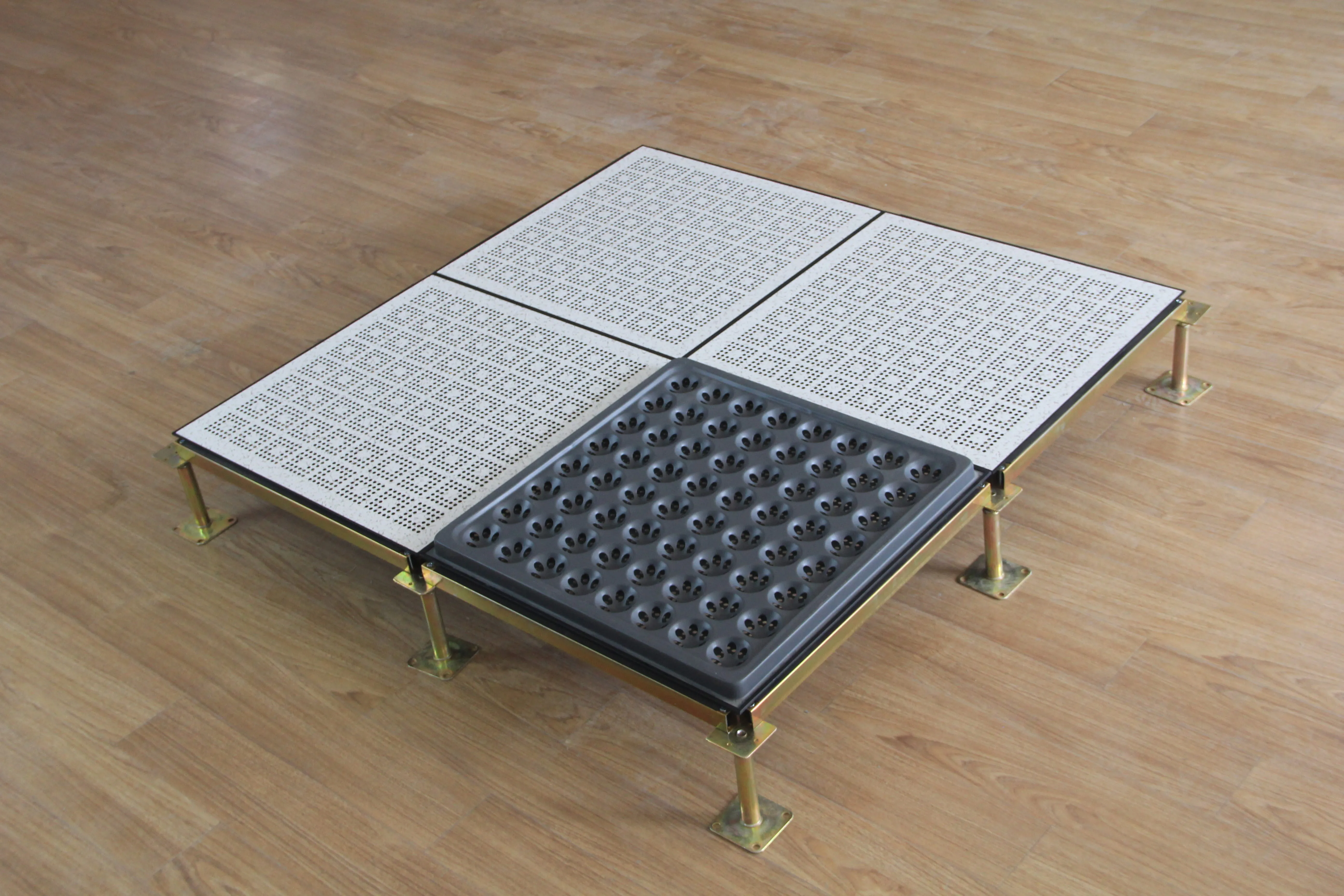 All-steel antistatic floor